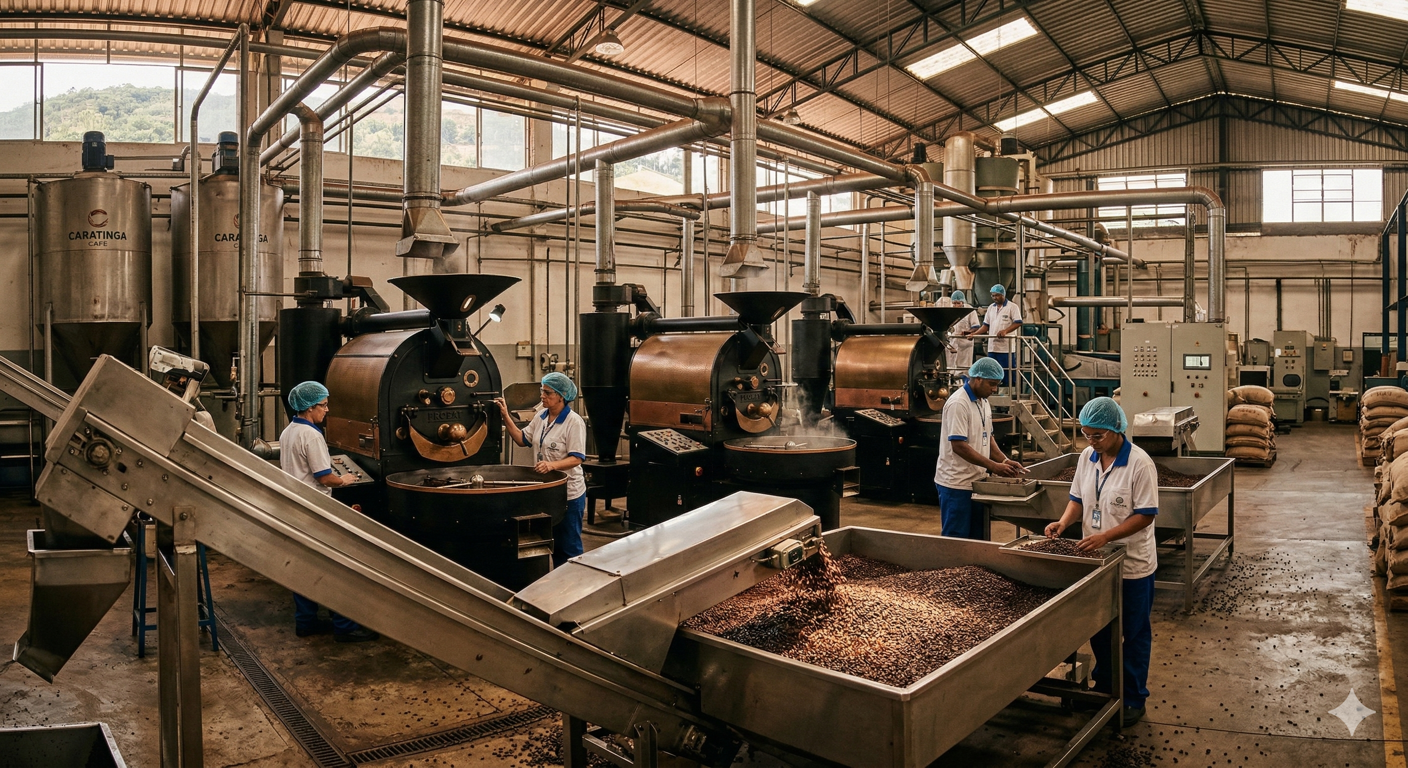 Estrutura industrial da Mais Café